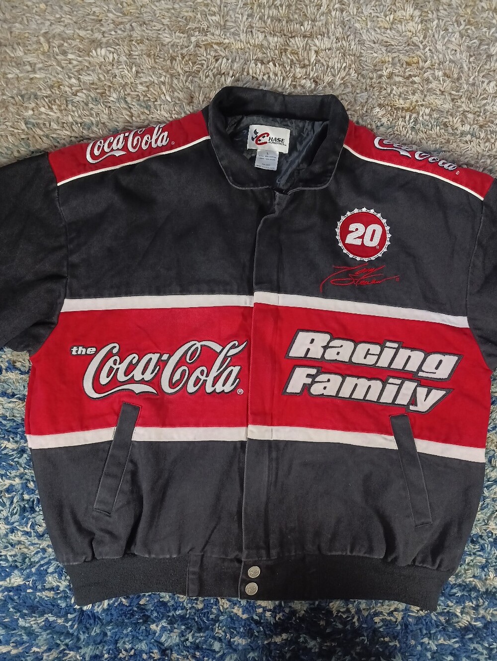 NASCAR JH Design Coca Cola Racing Family #20 Tony Stewart Jacket Mens - Picture 4 of 15